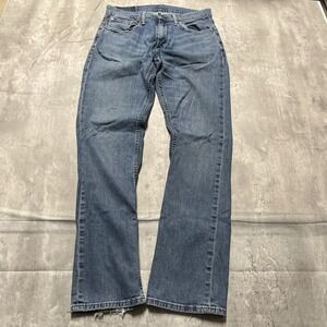 Levis 559 Jeans Men 30x34 Blue Straight Leg Medium Wash Denim Y2K Distressed